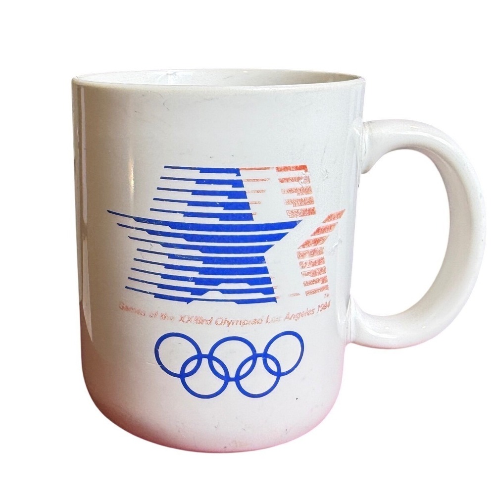 VTG‎ 1984 Los Angeles Olympics Foster Farms Coffee Mug Papel LA84 Ceramic